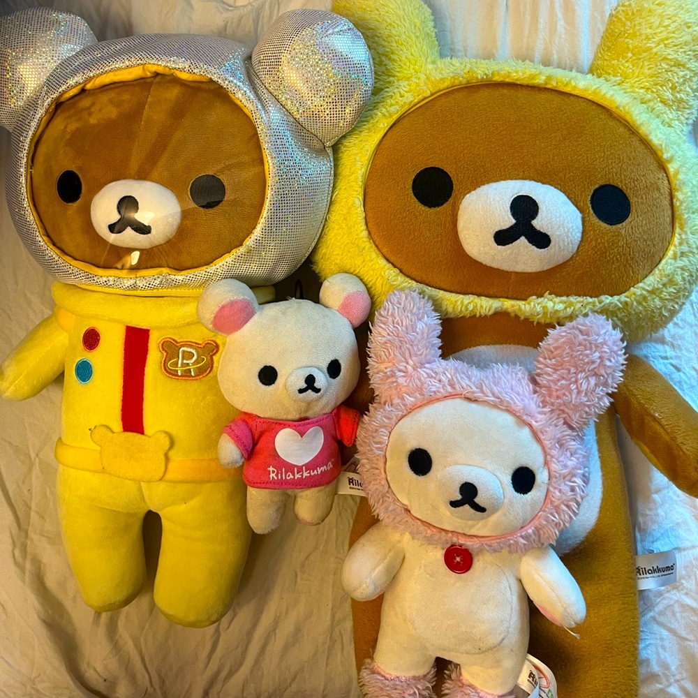 rilakkuma plushies